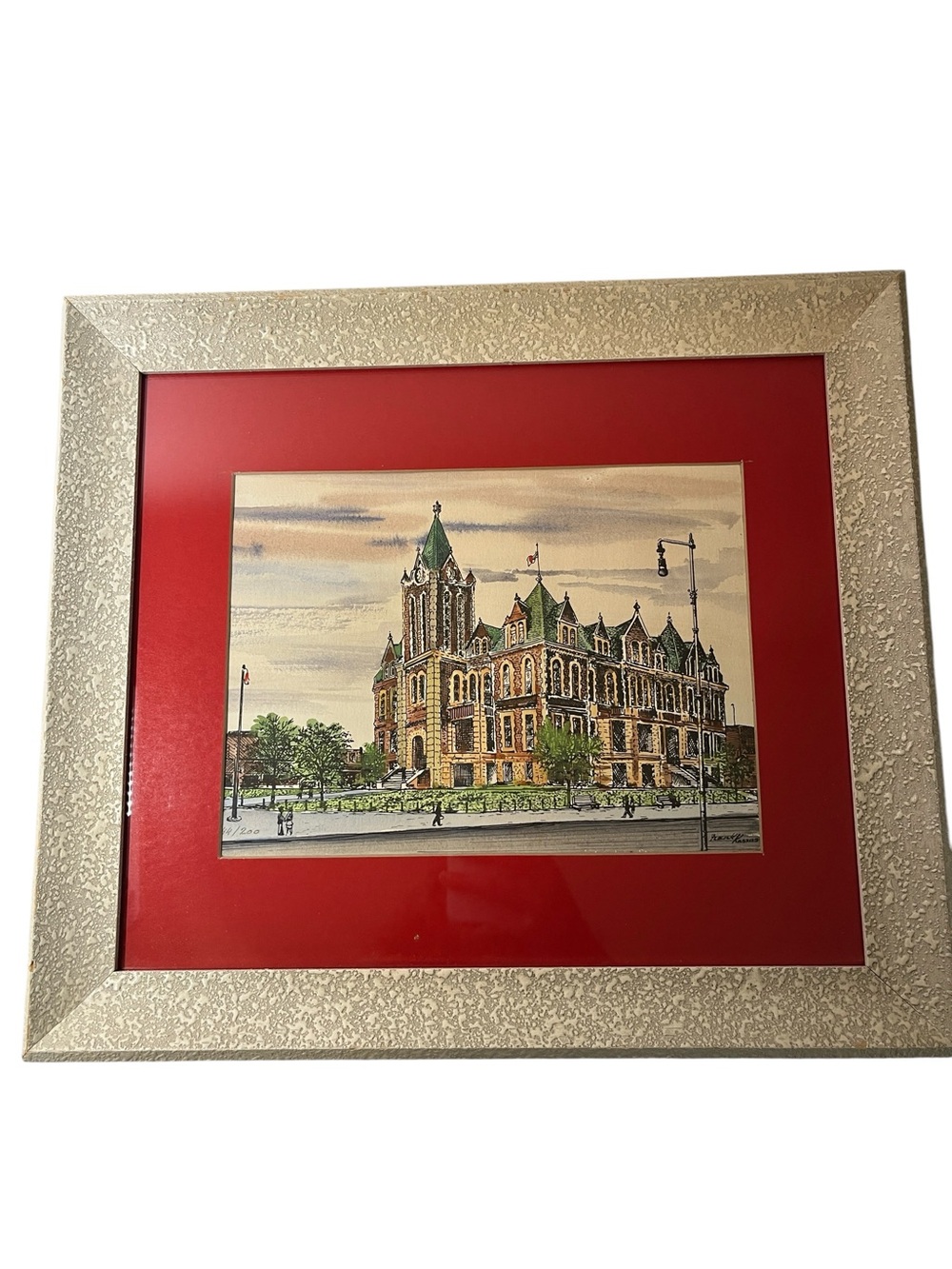 Limited edition "Old City Hall, Regina" Hungarian-Canadian artist FRANK KASZAS